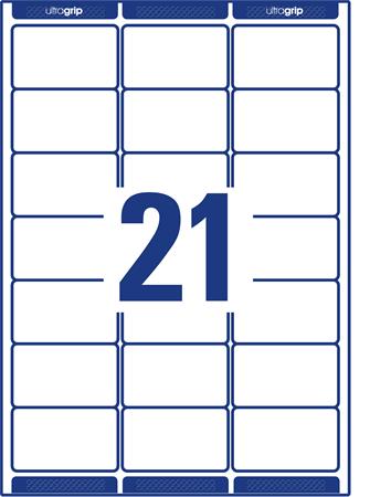Etikett, univerzális, 63,5x38,1 mm, kerekített sarkú, AVERY ZWECKFORM, 2100 etikett/csomag - Image 4
