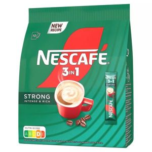 Instant kávé stick, 10x14 g, NESCAFÉ,  3in1 "Strong"