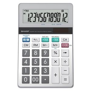 Számológép, asztali, 12 számjegy, SHARP "EL-322DT"