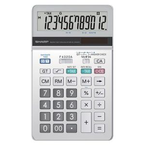 Számológép, asztali, 12 számjegy, SHARP "EL-342DT"