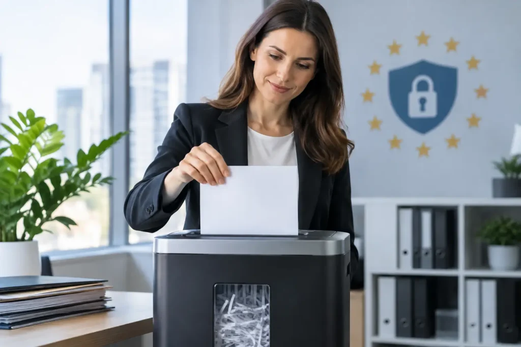 Iratmegsemmisítők kiválasztása a GDPR jegyében