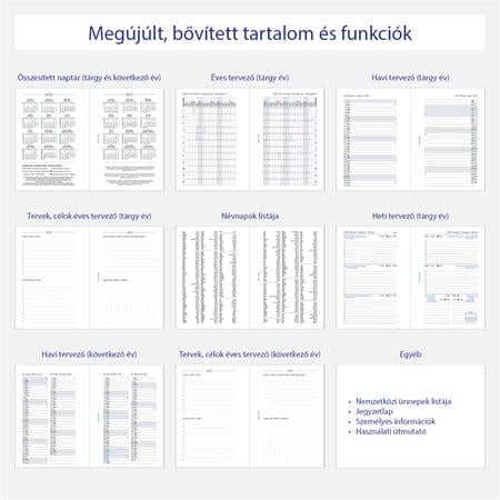 Kalendárium betét, tervező, heti, pocket (S) méret, FILOFAX, 2027 - Image 3