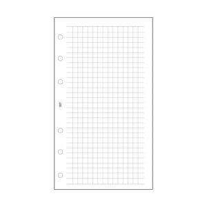 Kalendárium betét, jegyzetlap, "L", kockás, SATURNUS, fehér