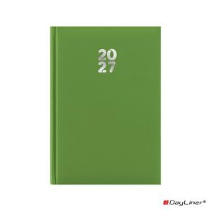 Naptár, tervező, A5, napi, DAYLINER, "Pannon", világoszöld