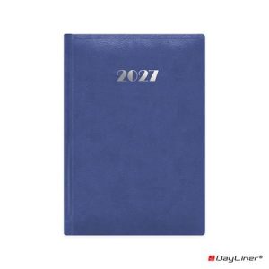 Naptár, tervező, A5, napi, DAYLINER, "Pellana", kék
