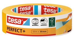 Festő- és mázolószalag, 30 mm x 50 m, TESA "Perfect+", narancssárga